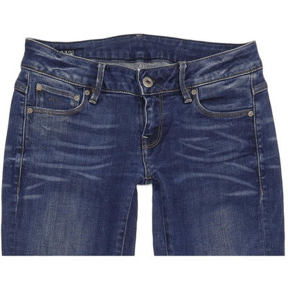 G-Star 3301 Women Blue Straight Slim Stretch Jeans W26 L31