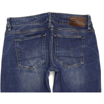 G-Star 3301 Women Blue Straight Slim Stretch Jeans W26 L31