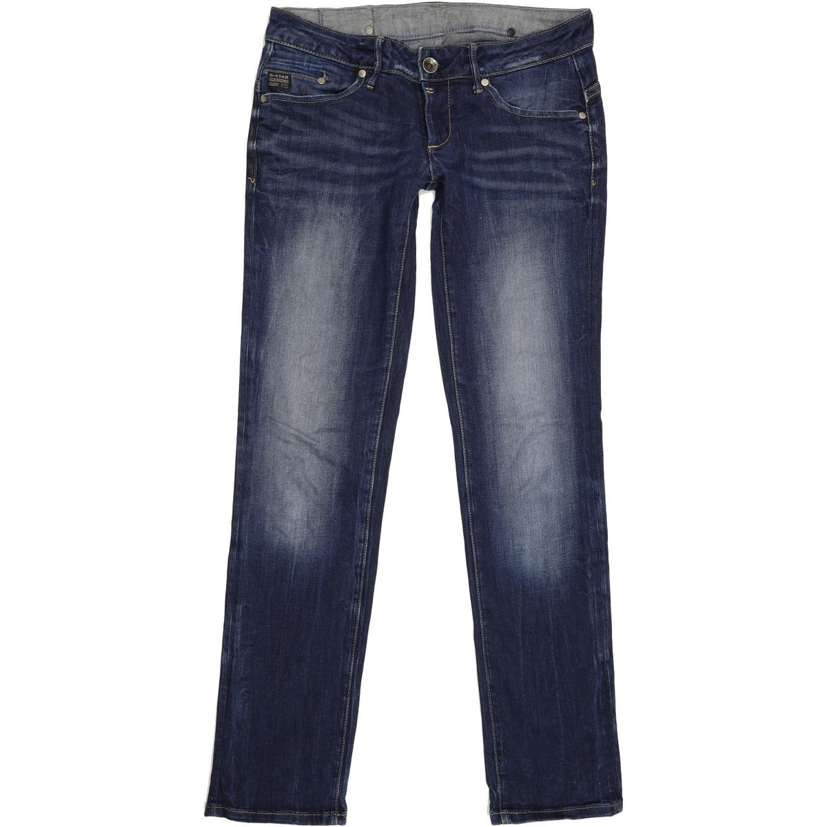 G-Star Midge Women Blue Straight Slim Stretch Jeans W29 L31