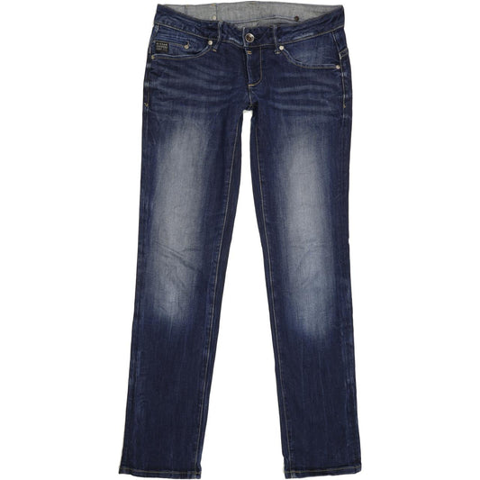 G-Star Midge Women Blue Straight Slim Stretch Jeans W29 L31