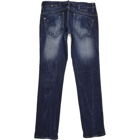 G-Star Midge Women Blue Straight Slim Stretch Jeans W29 L31