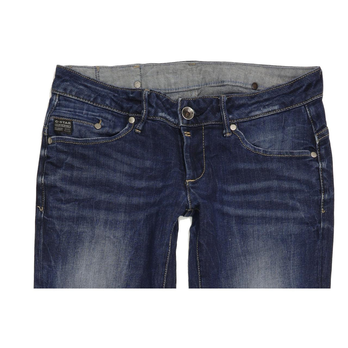 G-Star Midge Women Blue Straight Slim Stretch Jeans W29 L31