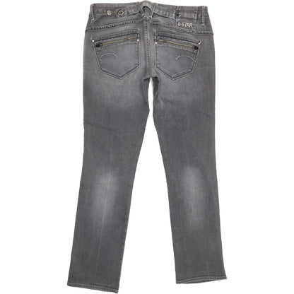 G-Star Corvet Women Grey Straight Slim Stretch Jeans W31 L31