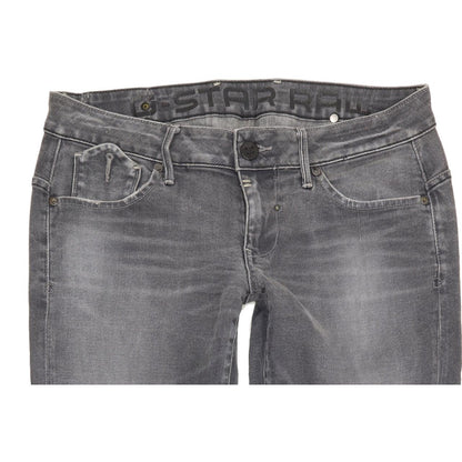 G-Star Corvet Women Grey Straight Slim Stretch Jeans W31 L31