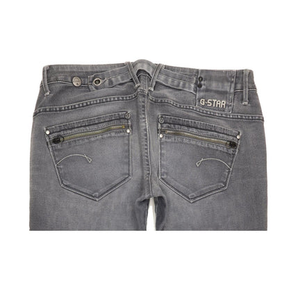 G-Star Corvet Women Grey Straight Slim Stretch Jeans W31 L31