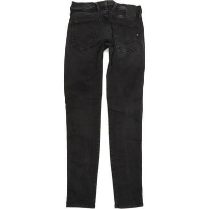 Replay Anbass Men Black Skinny Slim Stretch Jeans W29 L32