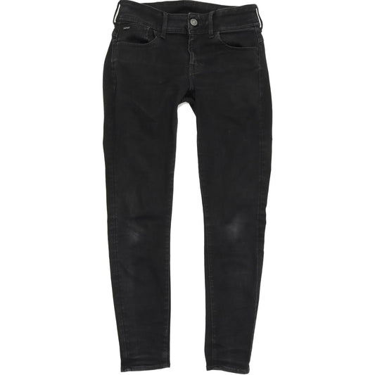 G-Star Lynn d-Mid Super Women Black Skinny Slim Jeans W31 L30
