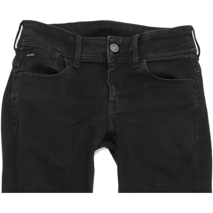 G-Star Lynn d-Mid Super Women Black Skinny Slim Jeans W31 L30