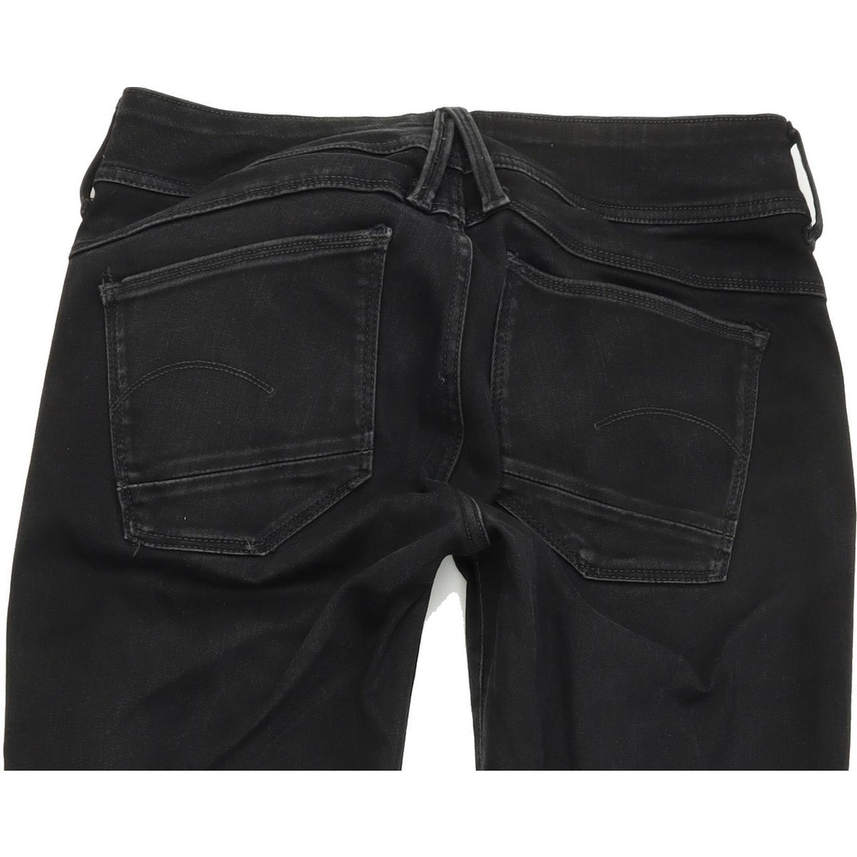 G-Star Lynn d-Mid Super Women Black Skinny Slim Jeans W31 L30