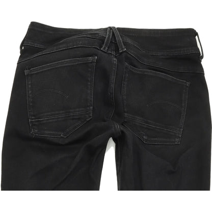 G-Star Lynn d-Mid Super Women Black Skinny Slim Jeans W31 L30