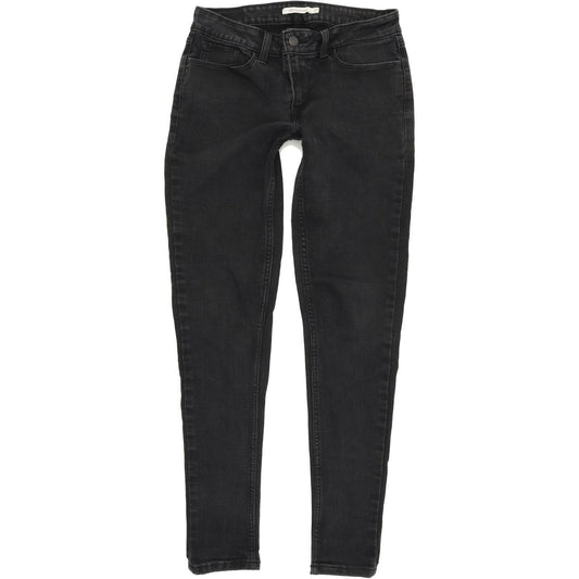 Levi's 535 Super Women Charcoal Skinny Slim Stretch Jeans W29 L30