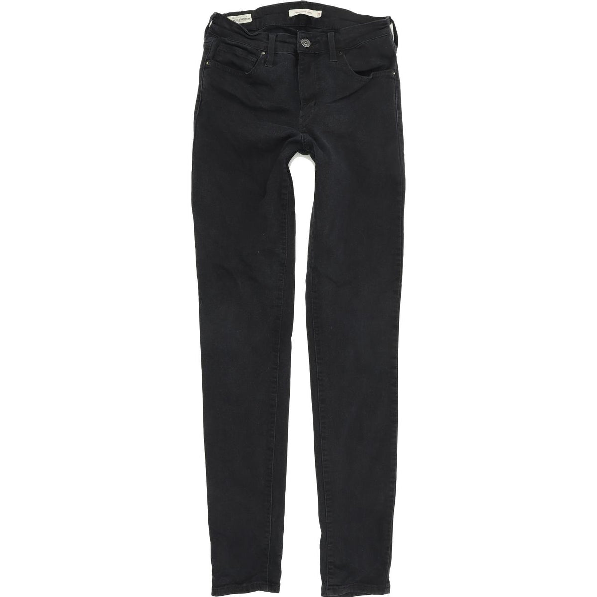 Levi's 721 High Rise Women Black Skinny Slim Stretch Jeans W28 L32