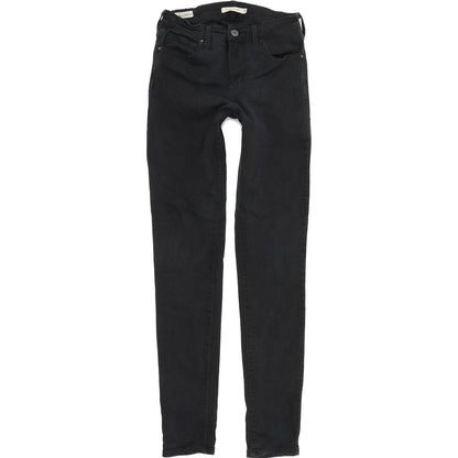 Levi's 721 High Rise Women Black Skinny Slim Stretch Jeans W28 L32