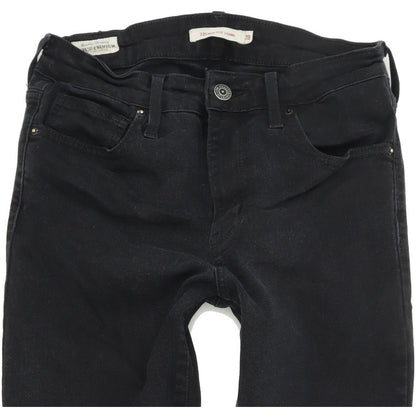 Levi's 721 High Rise Women Black Skinny Slim Stretch Jeans W28 L32
