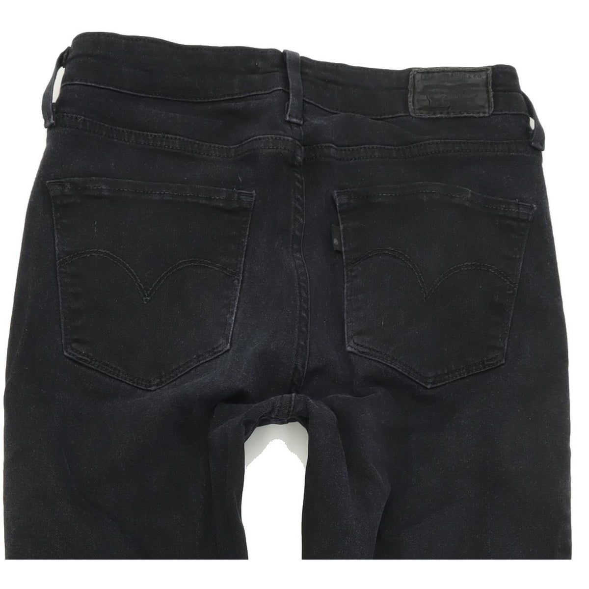 Levi's 721 High Rise Women Black Skinny Slim Stretch Jeans W28 L32