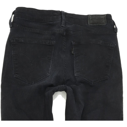 Levi's 721 High Rise Women Black Skinny Slim Stretch Jeans W28 L32