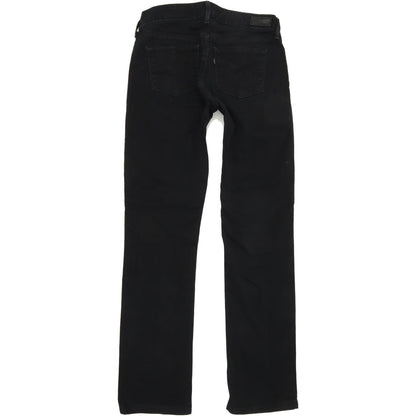 Levi's Slight Curve Women Black Straight Regular Stretch Jeans W27 L30