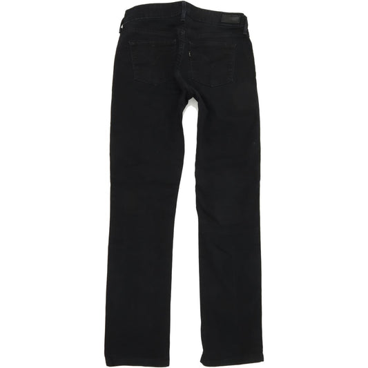 Levi's Slight Curve Women Black Straight Regular Stretch Jeans W27 L30