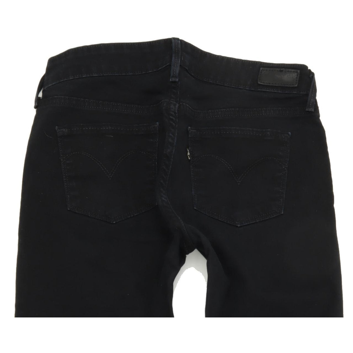 Levi's Slight Curve Women Black Straight Regular Stretch Jeans W27 L30