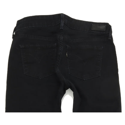 Levi's Slight Curve Women Black Straight Regular Stretch Jeans W27 L30