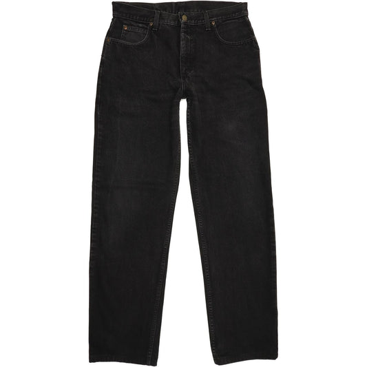 Lee Men Black Straight Regular Jeans W32 L33