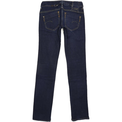 G-Star Midge Women Blue Straight Slim Stretch Jeans W27 L32