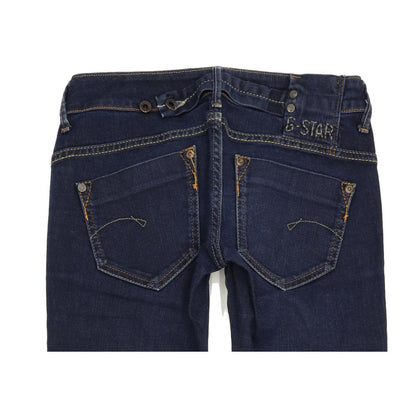 G-Star Midge Women Blue Straight Slim Stretch Jeans W27 L32