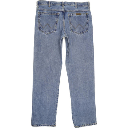 Wrangler Men Blue Straight Regular Jeans W36 L32