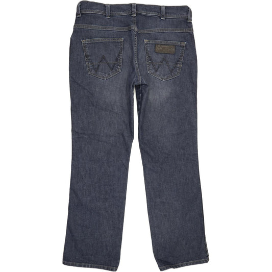 Wrangler Alaska Men Blue Straight Regular Jeans W38 L32
