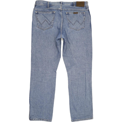 Wrangler Men Blue Straight Regular Jeans W38 L33