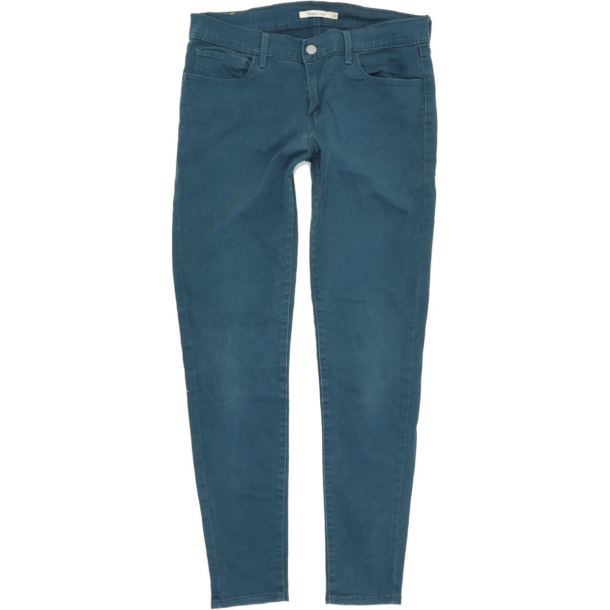 Levi's 710 Super Women Green Skinny Slim Stretch Jeans W30 L29