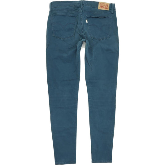 Levi's 710 Super Women Green Skinny Slim Stretch Jeans W30 L29
