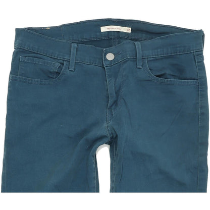 Levi's 710 Super Women Green Skinny Slim Stretch Jeans W30 L29