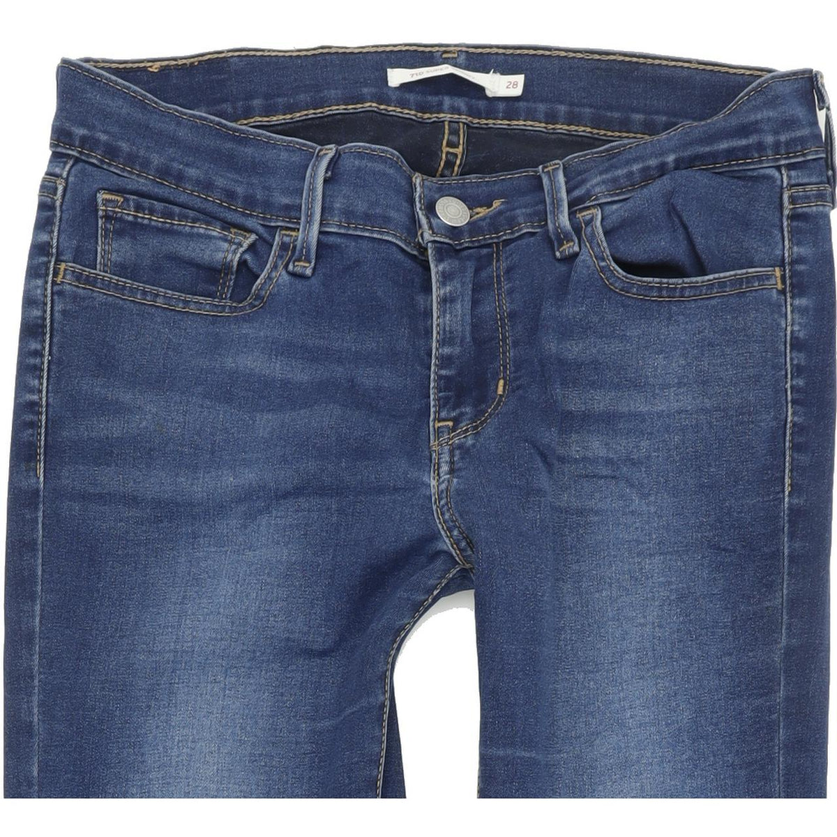 Levi's 710 Women Blue Skinny Slim Stretch Jeans W28 L32