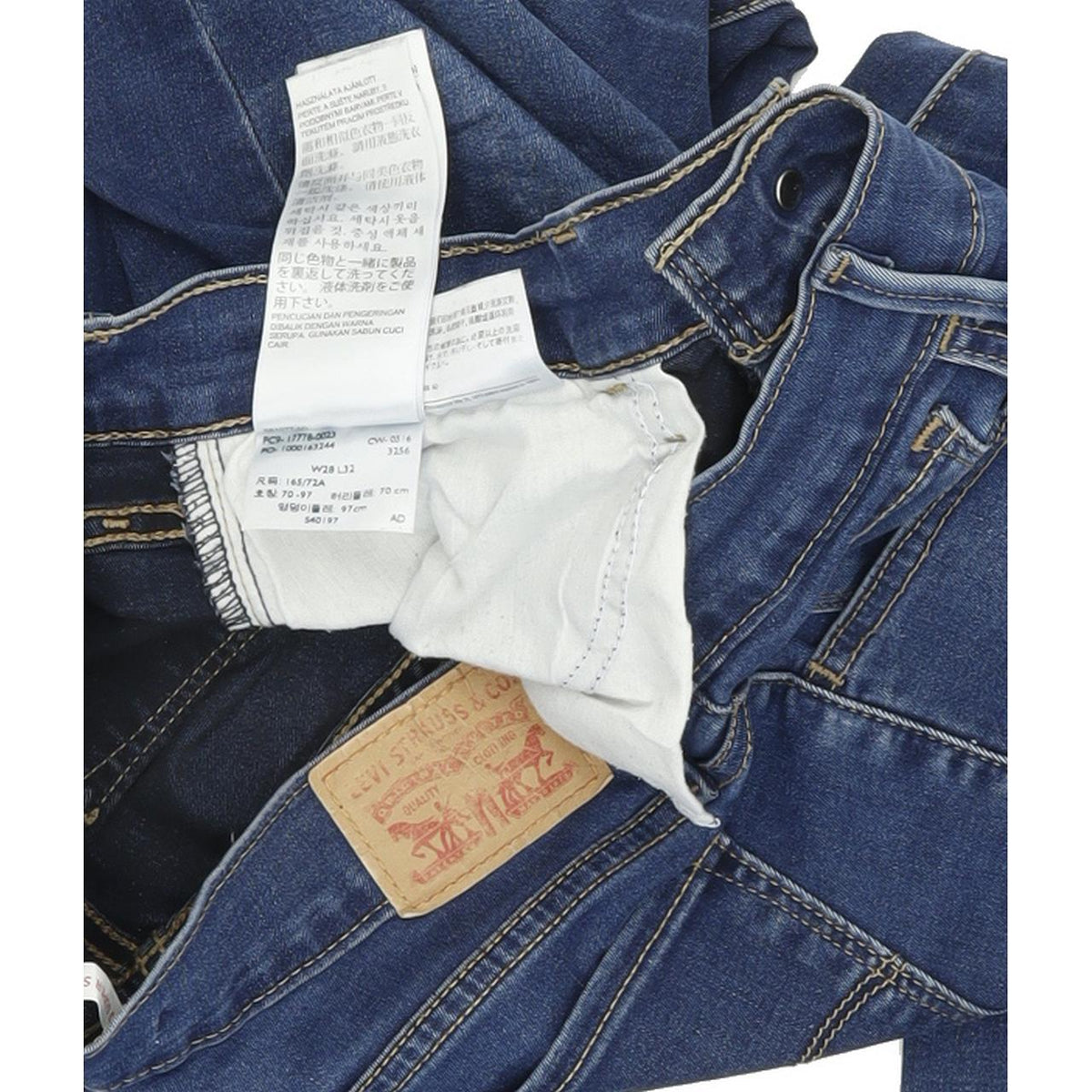 Levi's 710 Women Blue Skinny Slim Stretch Jeans W28 L32