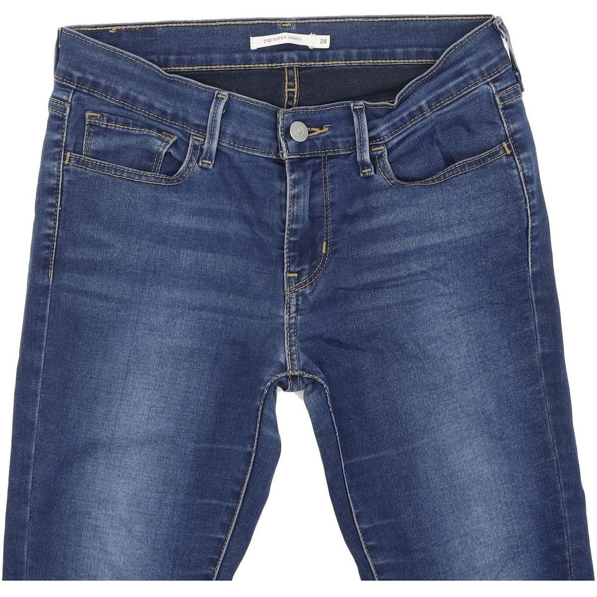 Levi's 710 Women Blue Skinny Slim Stretch Jeans W28 L32