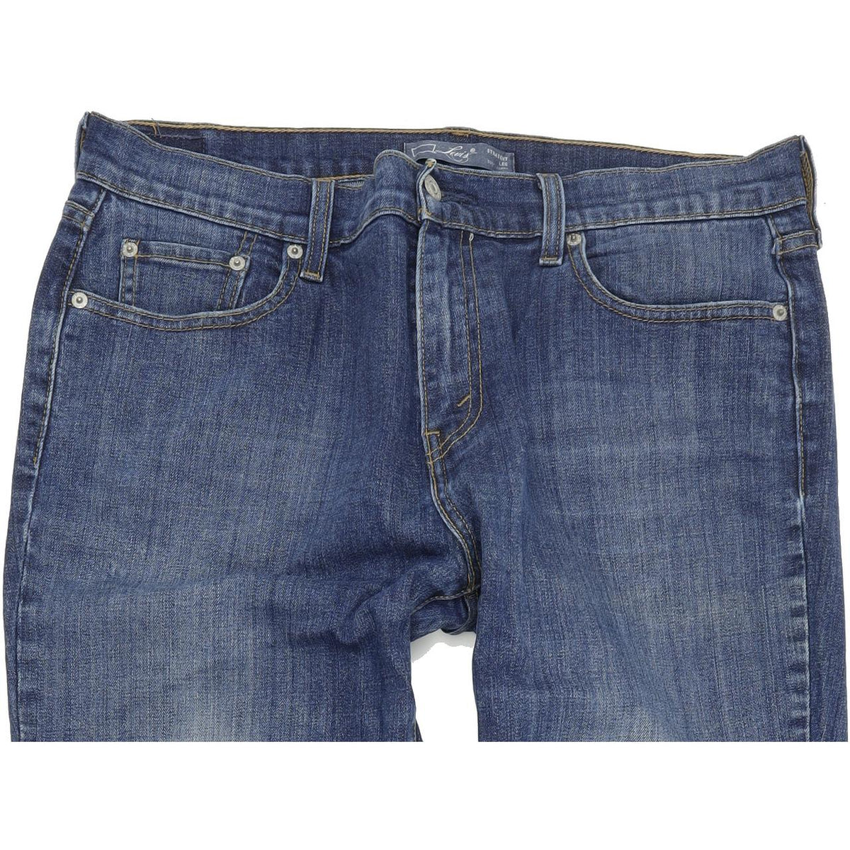 Levi's 505 Women Blue Straight Regular Stretch Jeans W32 L31