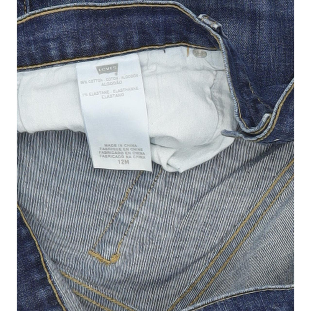 Levi's 505 Women Blue Straight Regular Stretch Jeans W32 L31