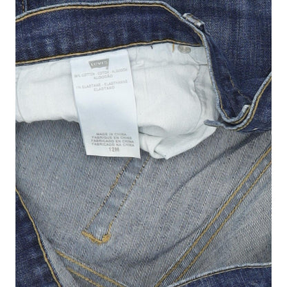 Levi's 505 Women Blue Straight Regular Stretch Jeans W32 L31