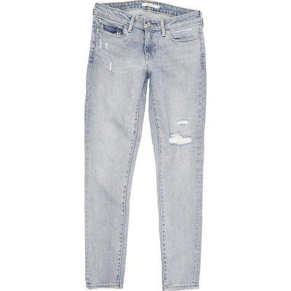Levi's 711 Women Blue Skinny Slim Stretch Jeans W27 L30