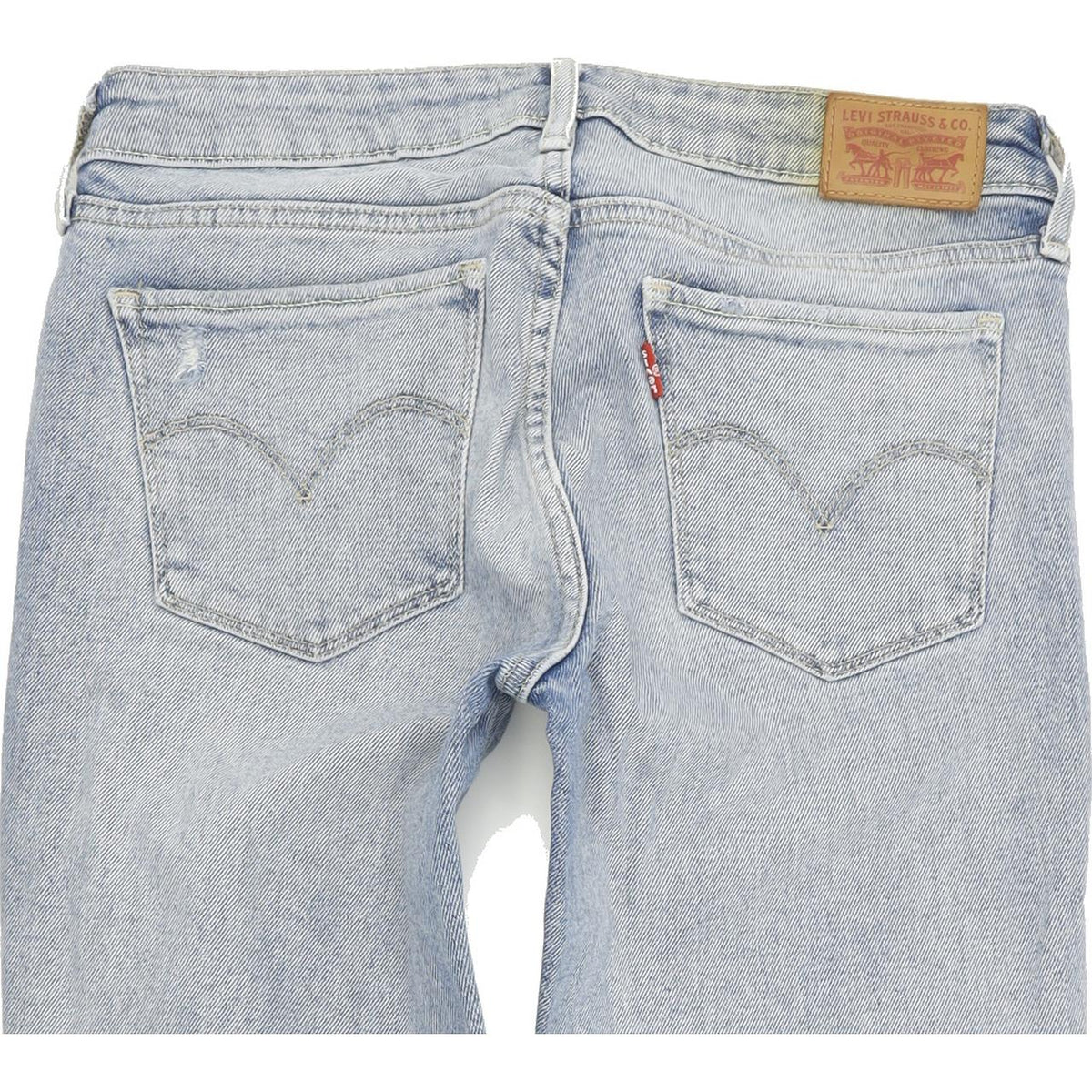 Levi's 711 Women Blue Skinny Slim Stretch Jeans W27 L30
