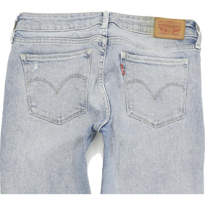 Levi's 711 Women Blue Skinny Slim Stretch Jeans W27 L30