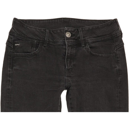 G-Star Women Black Skinny Slim Jeans W27 L28