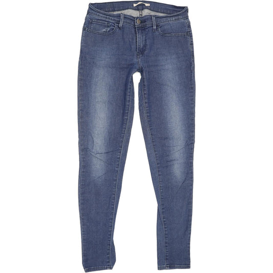 Levi's 710 Women Blue Skinny Slim Stretch Jeans W28 L31