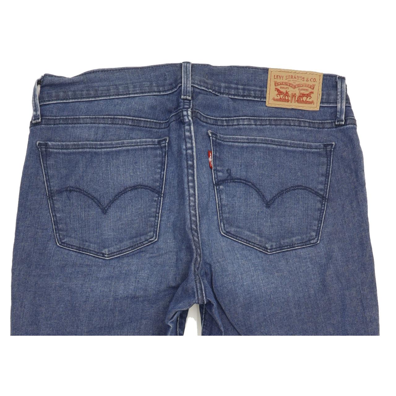 Levi's 710 Women Blue Skinny Slim Stretch Jeans W28 L31