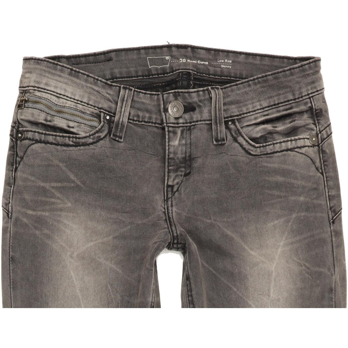 Levi's Demi Curve Women Grey Skinny Slim Jeans W28 L31
