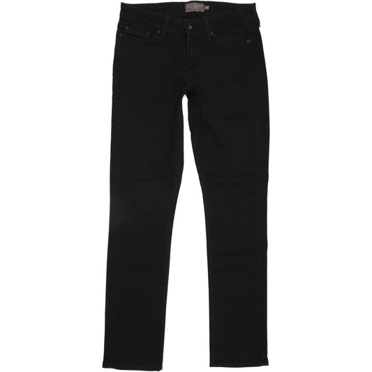 Levi's Slight Curve Women Black Straight Slim Stretch Jeans W27 L31
