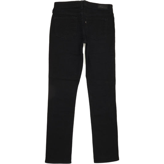 Levi's Slight Curve Women Black Straight Slim Stretch Jeans W27 L31