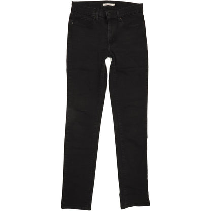 Levi's Slimming Women Black Straight Slim Stretch Jeans W30 L33