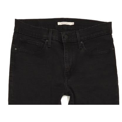 Levi's Slimming Women Black Straight Slim Stretch Jeans W30 L33